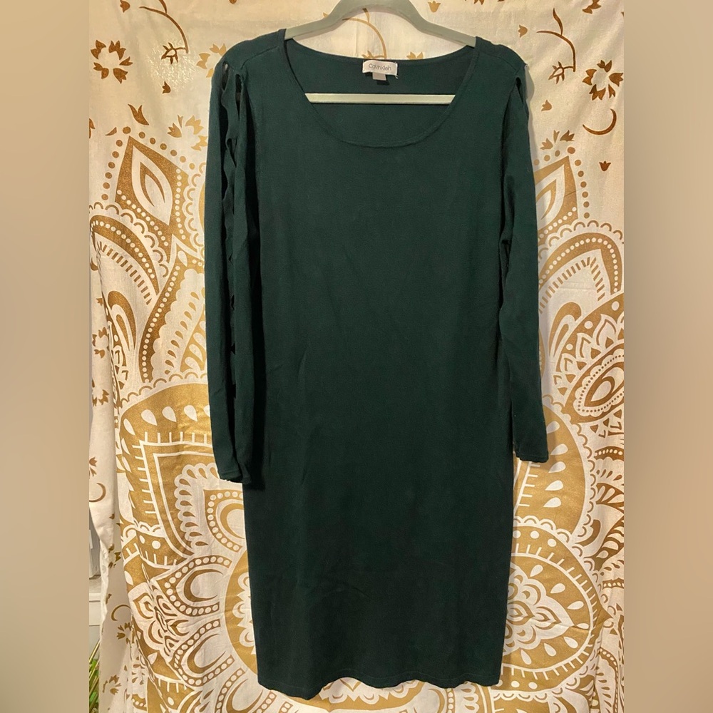 Calvin Klein Sweater Dress with Sleeve Cutouts